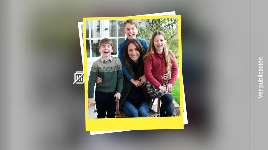 Instagram advierte que la foto de Kate Middleton con sus hijos fue alterada