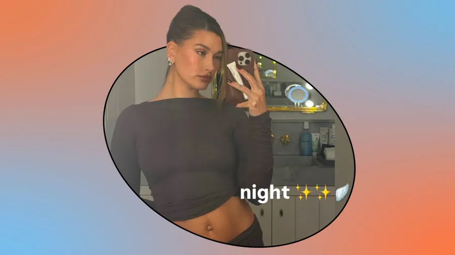 Hailey Bieber abs