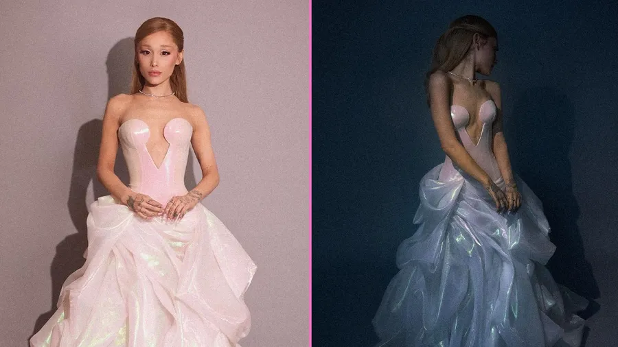 Ariana Grande vestido color