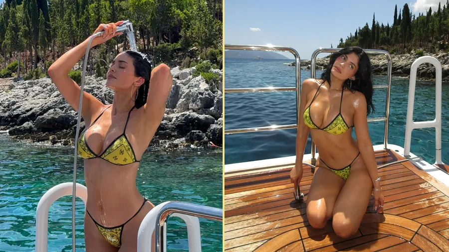 kylie jenner amarillo bikini chanel vintage