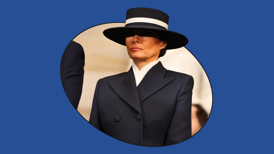 Melania Trum look toma posesión