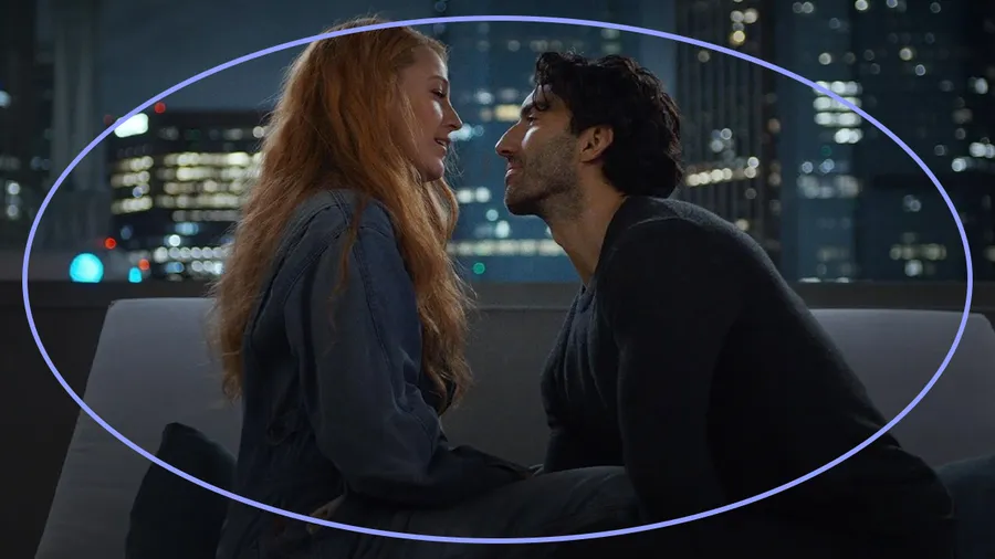 Justin Baldoni Blake Lively interactuando incómodamente