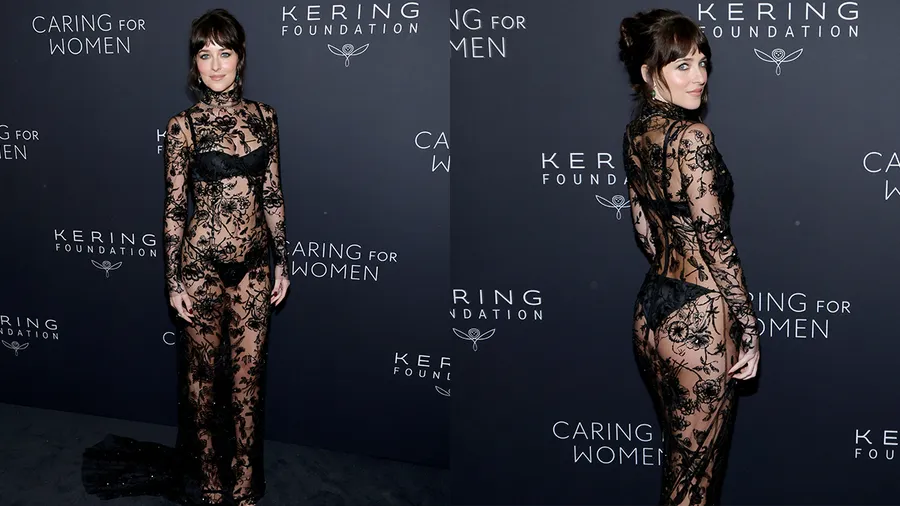 Dakota Johnson ama sus vestidos transparentes aún si son "demasiado sexys"