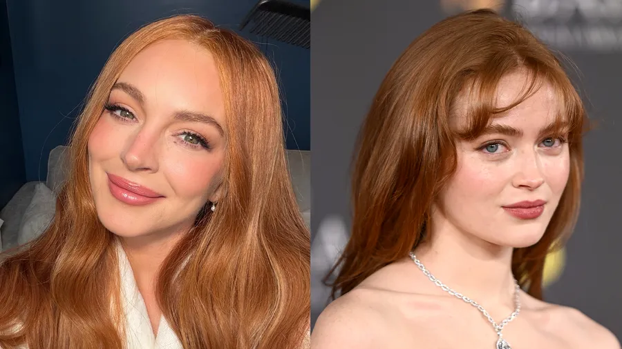 Cabello rojo cobrizo, la tendencia de belleza del momento.