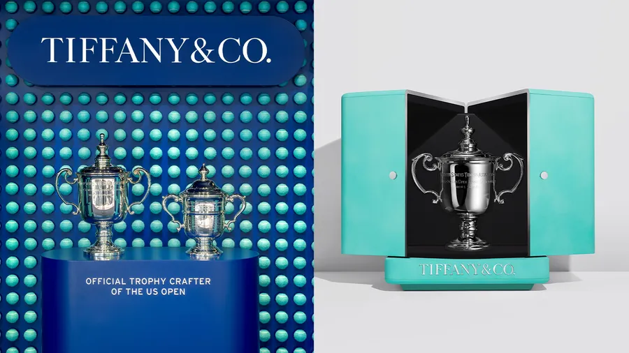 Trofeos del US Open elaborados artesanalmente por Tiffany & Co.