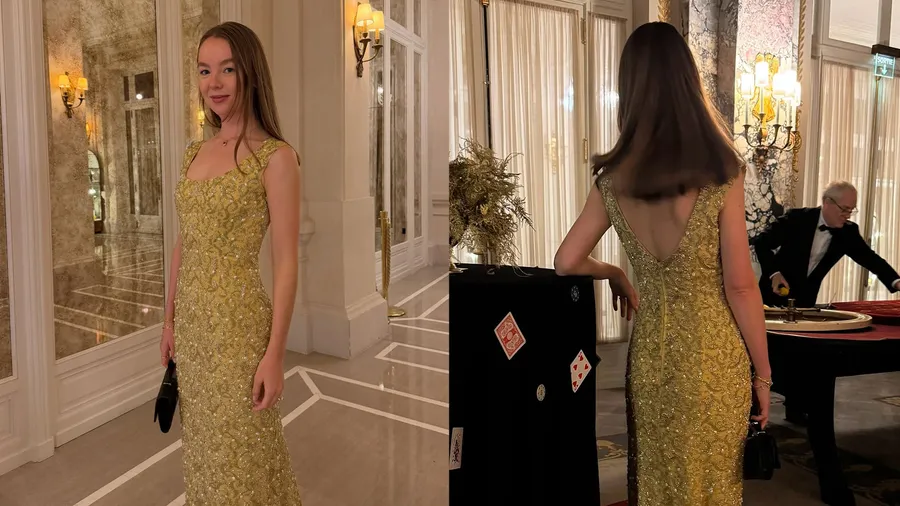Alexandra de Hannover con vestido Givenchy de Grace Kelly de 1962