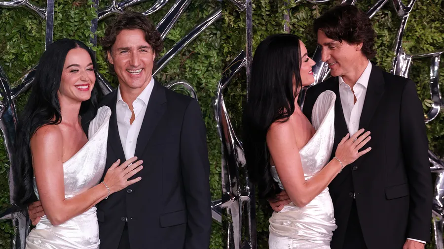 Katy Perry y Justin Trudeau en la gala del Museo Lucas en Los Ángeles.