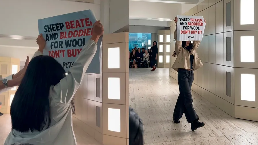 Activistas de PETA interrumpen el desfile de COS durante New York Fashion Week