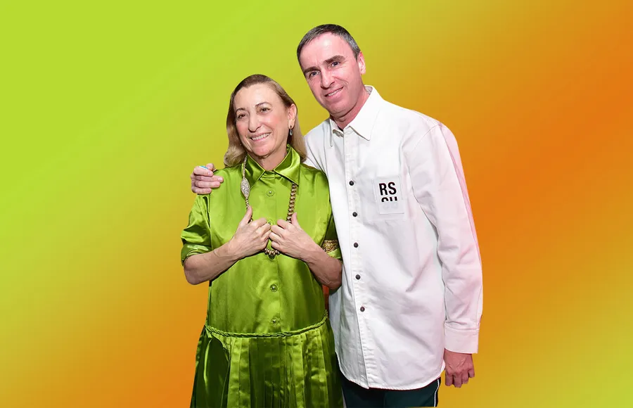 Foto: GettyImages; Miuccia Prada y Raf Simons