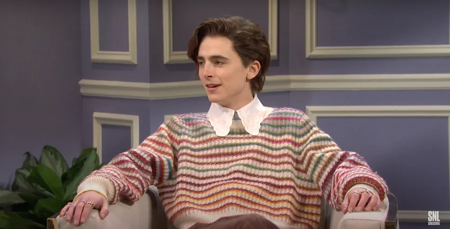 Timothée Chalamer com o Harry Styles