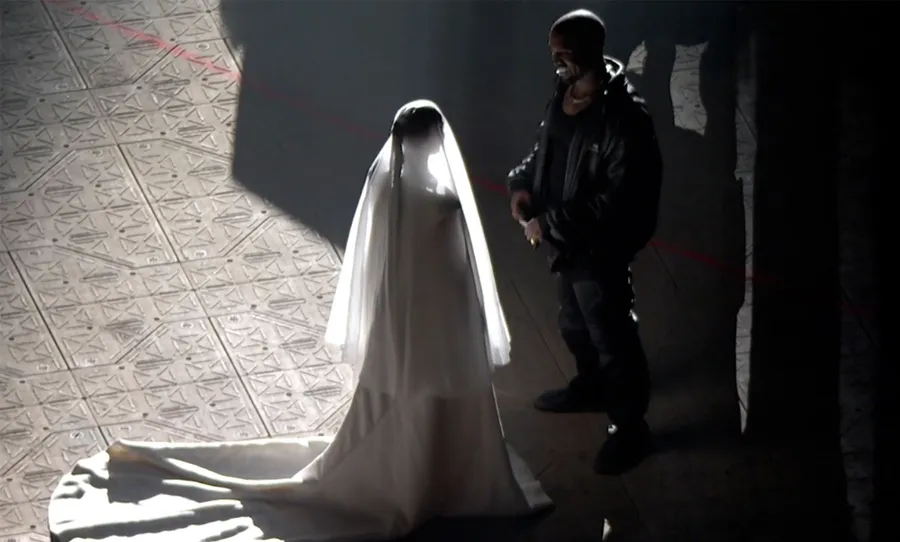 kim kardashian casa kanye west donda balenciaga couture