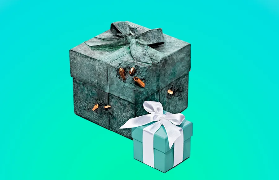 Tiffany caja azul Daniel Arsham