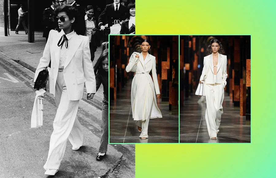 Fendi SS22 Bianca Jagger disco