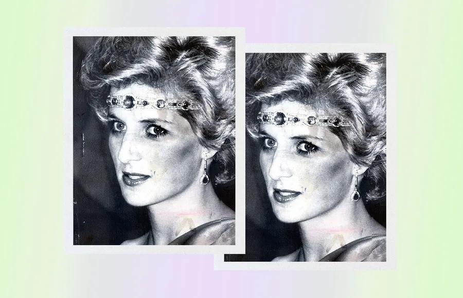 Lady Di collar esmeraldas