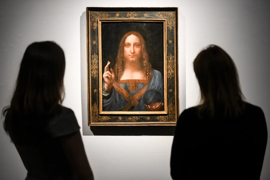 Leonardo da Vincis 'Salvator Mundi' Christie's photocall, London, UK - 24 Oct 2017