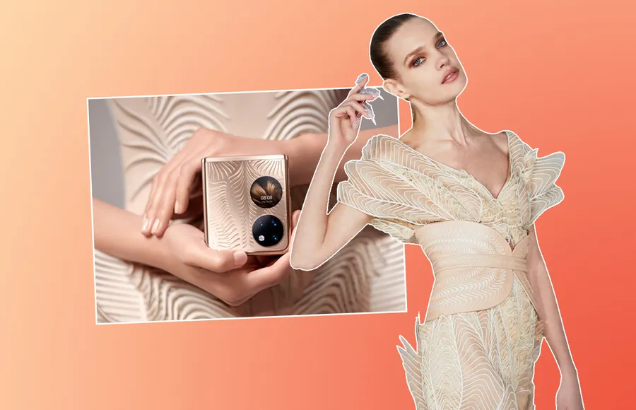 Iris Van Herpen se alía con Huawei para presentar su primer teléfono plegable