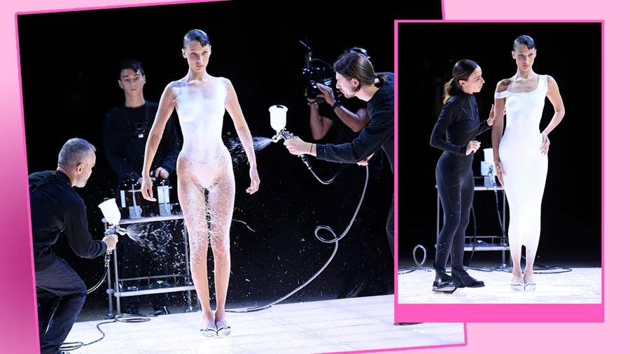 coperni vestido spray bella
