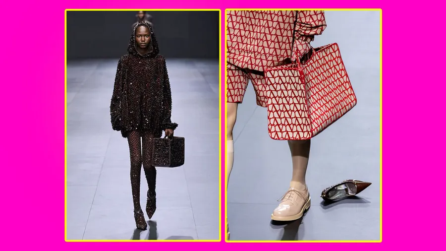valentino modelo caminando bambi