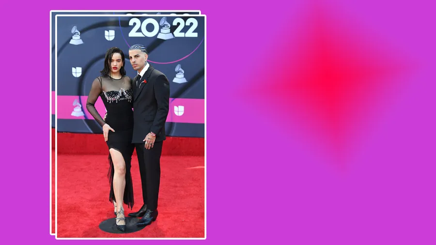 Rosalía y Rauw Alejandro sorprenden en la red carpet de los Latin Grammy 2022.
