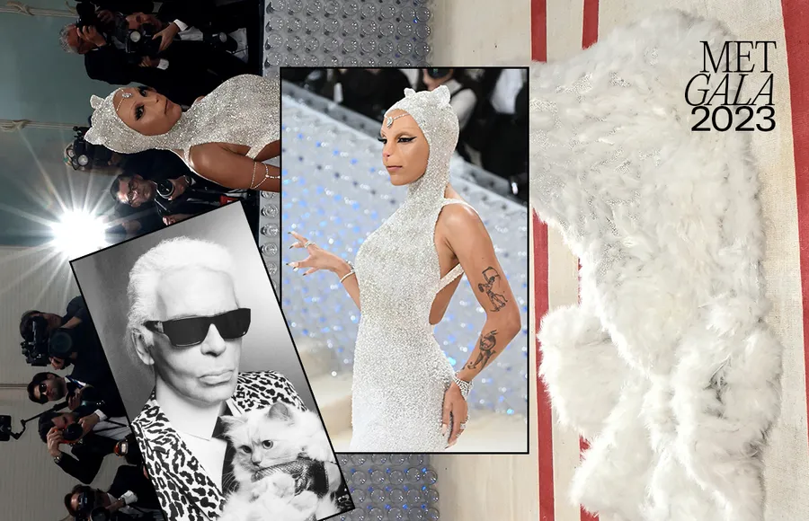 Doja Cat cumple con la temática de la Met Gala 2023.