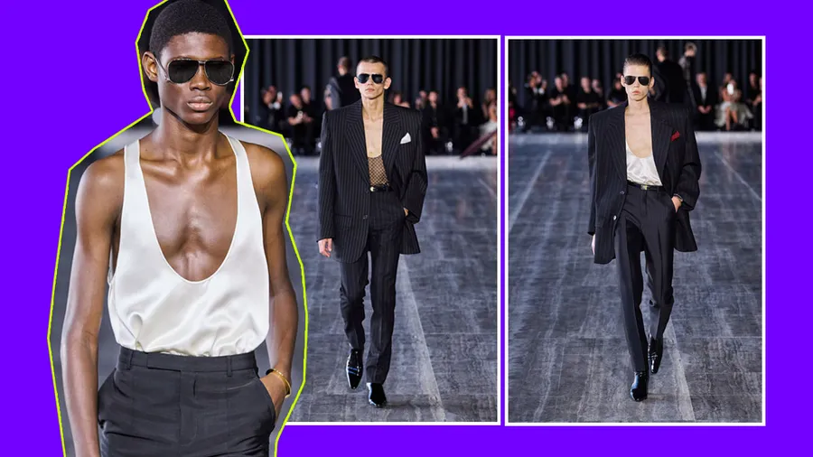 Saint Laurent quiere que os hombres usen escote a como de lugar.