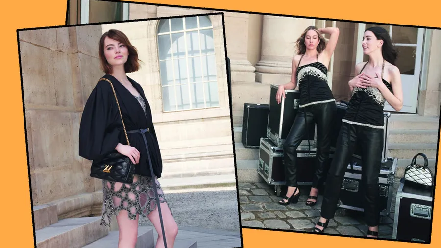 Las hermanas Hadid y Emma Stone en la nueva campaña de Louis Vuitton.