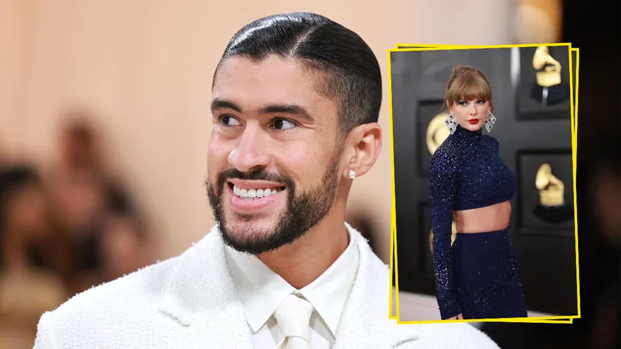Captan a Bad Bunnny a Taylor Swift saliendo del mismo estudio de música.