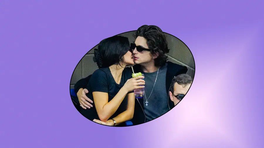 Kylie Jenner y Timothée Chalamet juntos en el abierto de tenis de Estados Unidos.