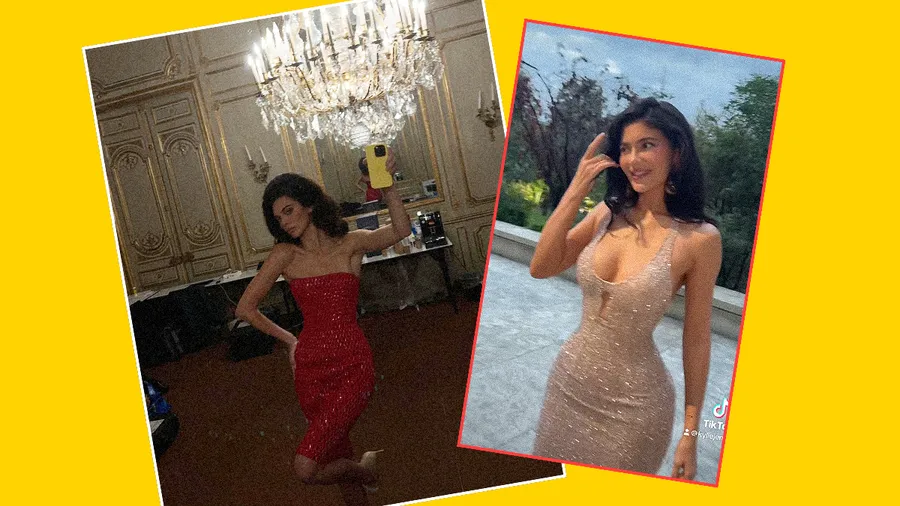 Kylie Jenner apoya el debut de Kendall en la pasarla de Schiaparelli.