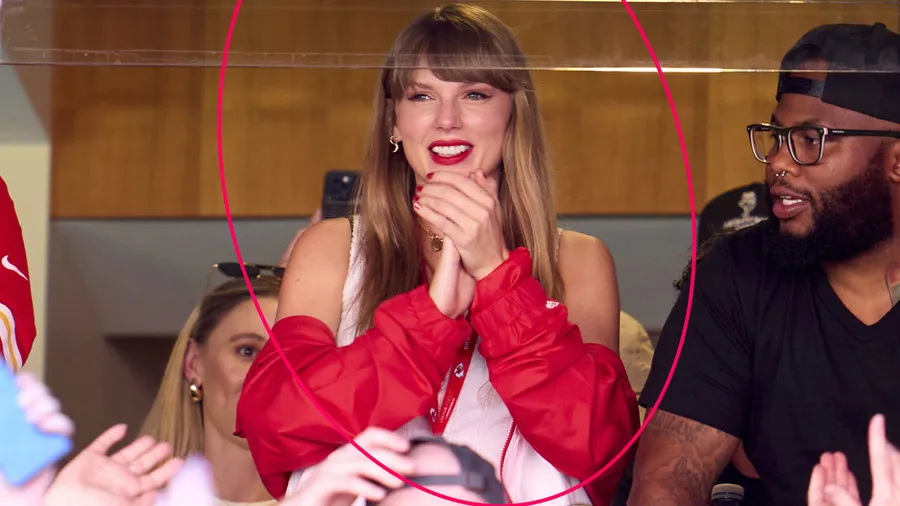 Taylor Swift acapara miradas en el partido de Travis Kelce.