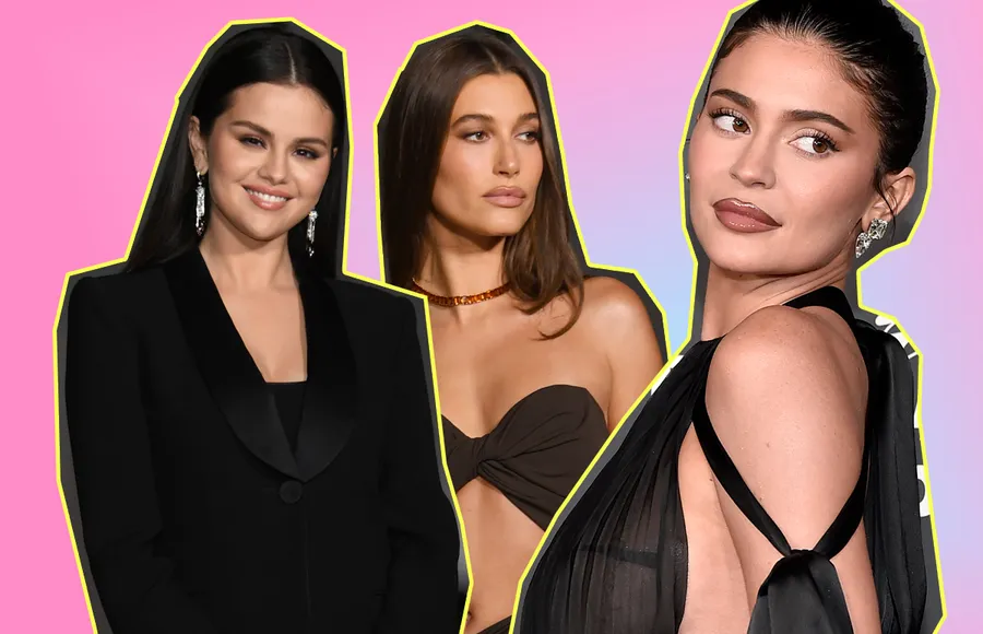 Todo sobre el drama de las cejas laminadas de Selena Gomez, Hailey Bieber y Kylie Jenner.