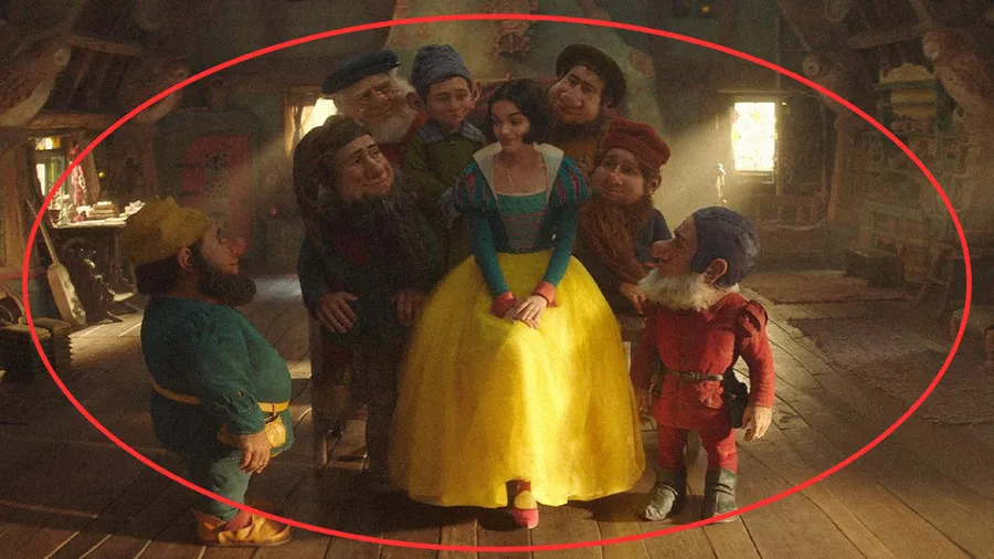 Los siete enanos en la primera imagen oficial de Blancanieves causa revuelo.