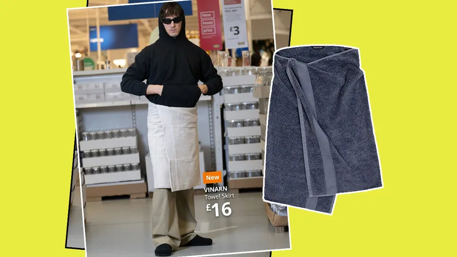 La respuesta de IKEA a la falda de toalla de Balenciaga es la más atinado