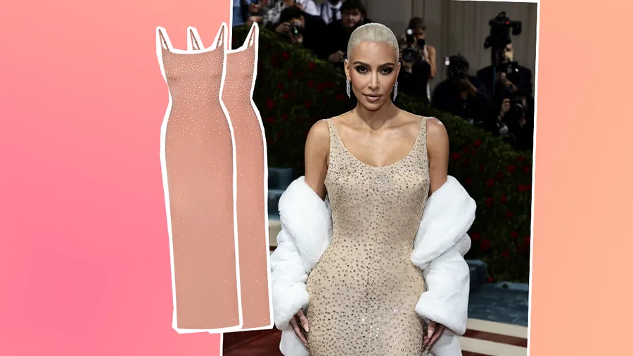 Kim Kardashian incluyó un vestido inspirado en Marilyn Monroe en Swarovski x Skims