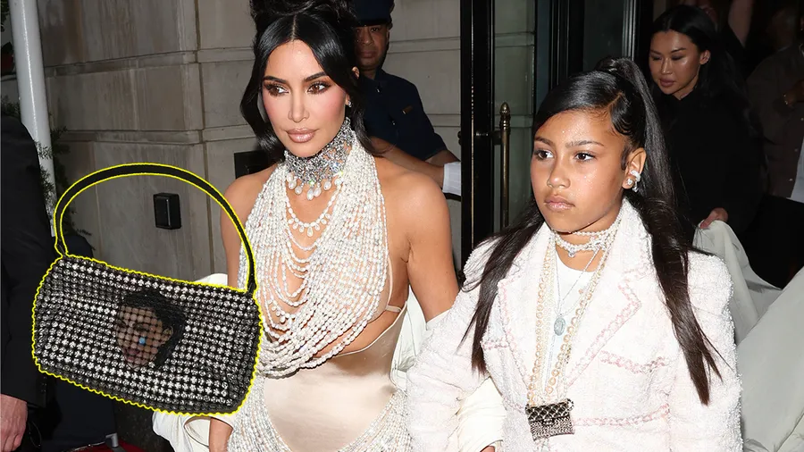 North West recibió de Navidad un bolso con el meme de Kim Kardashian llorando.