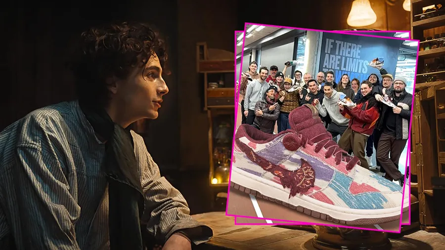 Timothée Chalamet colaboró con Nike para crear unos Dunk Low inspirados en Wonka