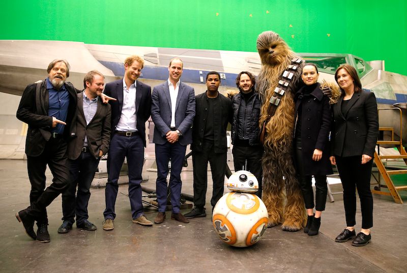 The Duke Of Cambridge And Prince Harry Visit The "Star Wars" Film Set