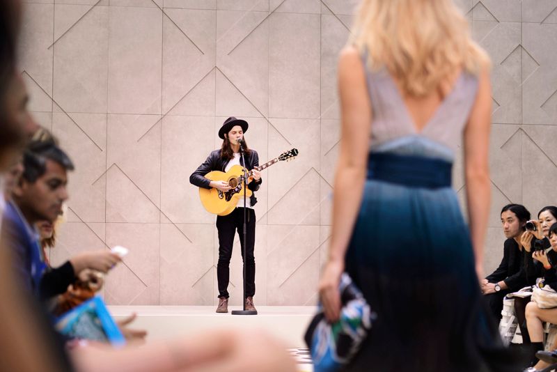 James Bay performing live at the Burberry Prorsum Womenswear Spring Summer 2015 Show
