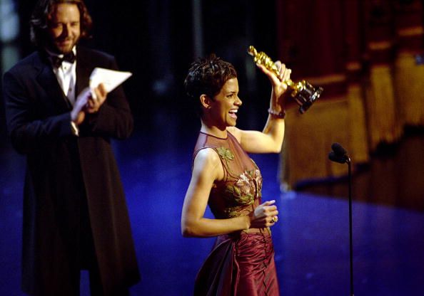 Oscar Winner Halle Berry Winner Accepts The Best Actress Academy Award For Her Performan