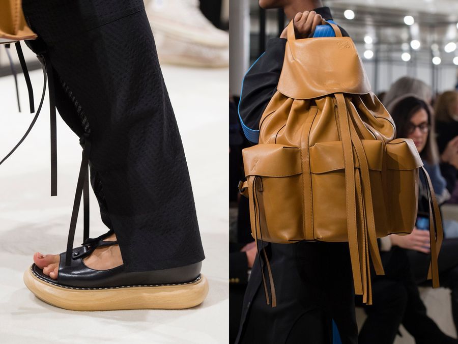 Loewe show, Detail, Fall Winter 2018, Paris Fashion Week, France - 02 Mar 2018