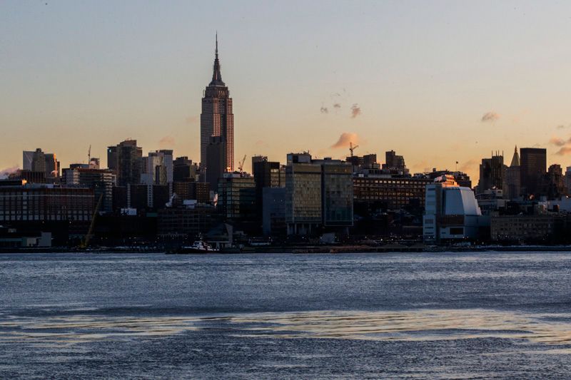 Frigid Cold Snap Continues In New York City As Temperatures Dip Into Single Digits