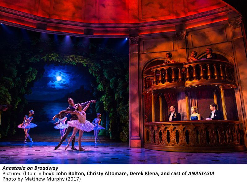 [4676]_ John Bolton, Christy Altomare, Derek Klena, and cast of ANASTASIA in ANASTASIA on Broadway, Photo by Matthew Murphy, 2017