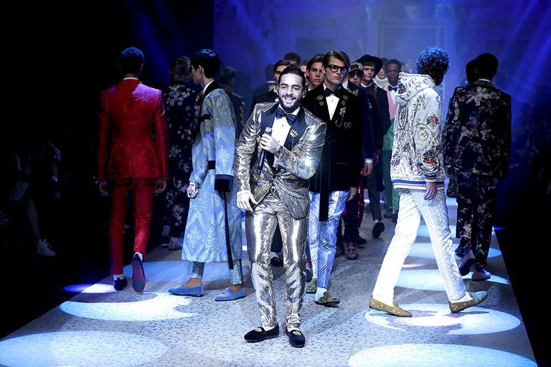 Dolce &amp; Gabbana Fashion show, MFW Mens, AW 2018-19, Milan, Italy - 13 Jan 2018