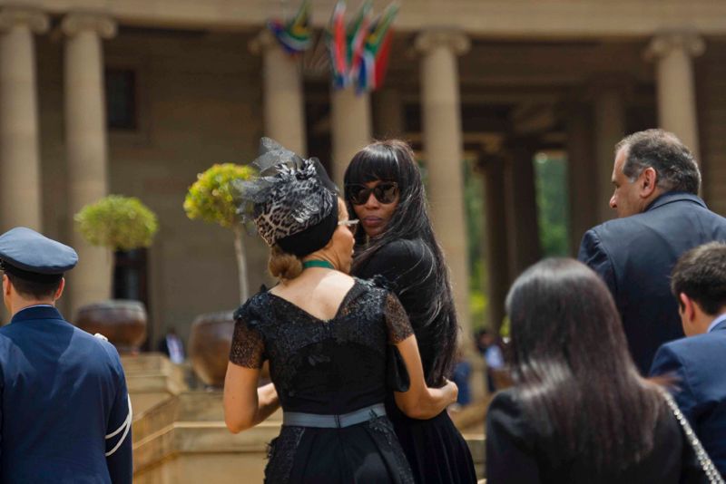The Body Of Former South African President Nelson Mandela Lies In State