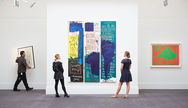 Contemporary Exhibition Press Preview At Sotheby's, London