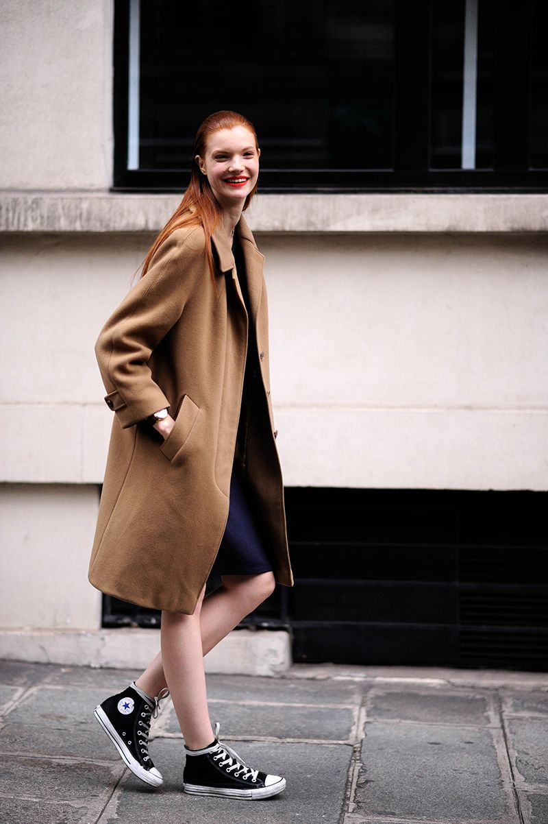 Street Style, Spring Summer 2014, Paris Fashion Week, France - 29 Sep 2013