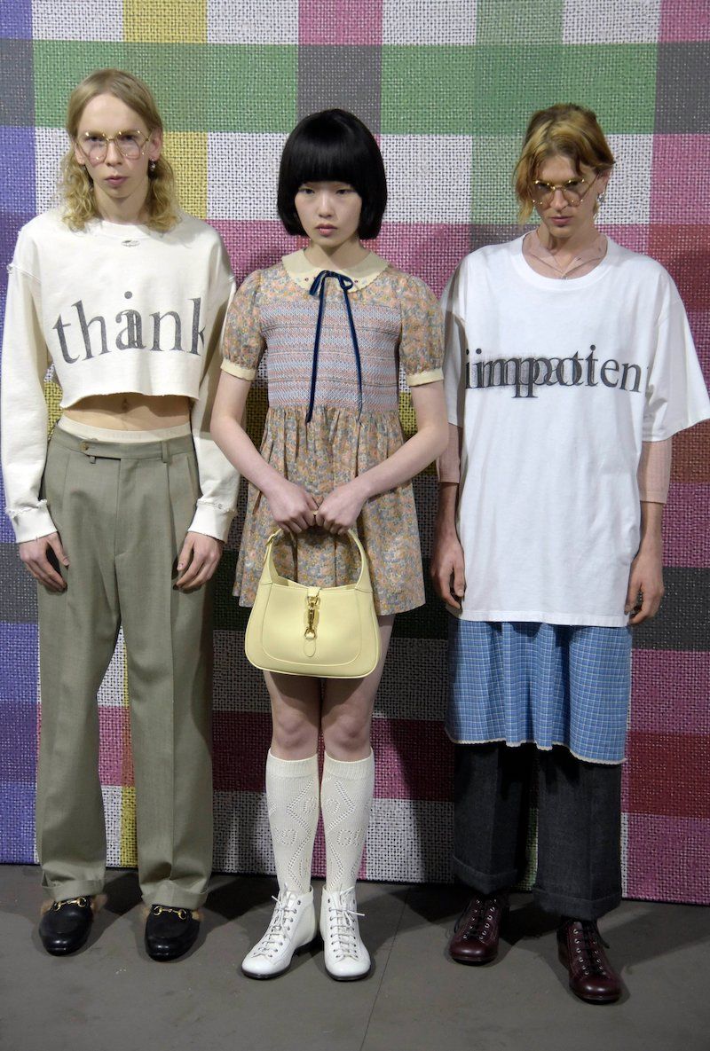 Gucci show, Backstage, Autumn Winter 2020, Milan Fashion Week Men's, Italy - 14 Jan 2020