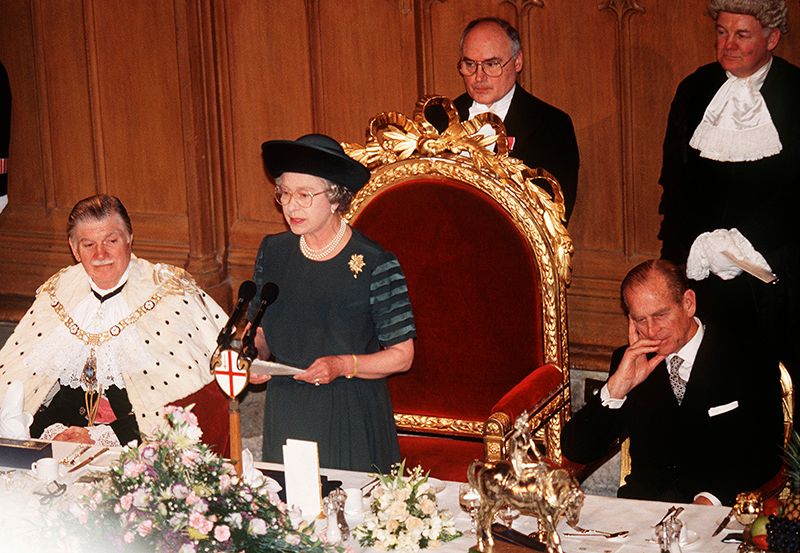 GBR: Queen Elizabeth II makes a speech on her 40th Anniversary