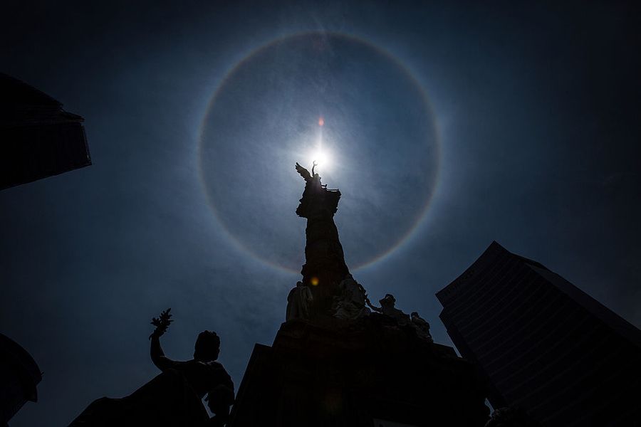 Halo Around the Sun in Mexico