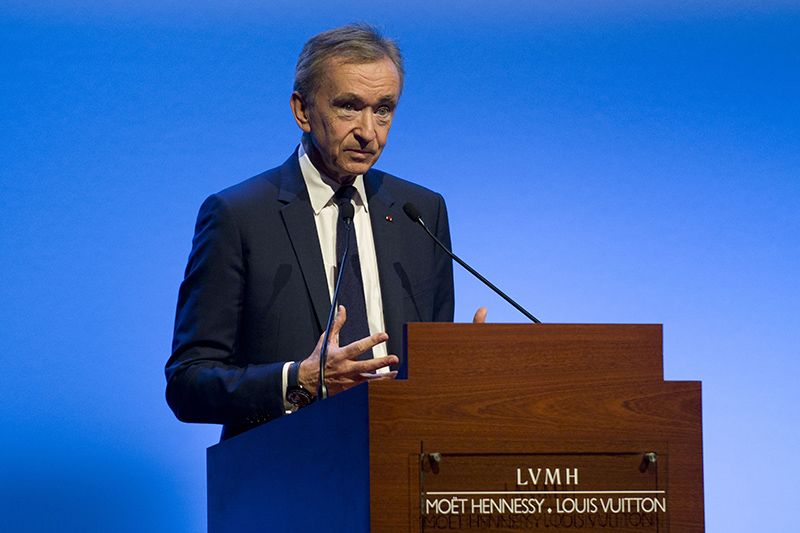 LVMH Annual Results Announcement, Paris, France - 25 Jan 2018